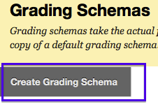 An Image of the "Create Grading Schemas button